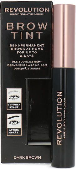 Revolution Beauty Brow Tint Vopsea Pentru Sprâncene Castaniu Închis 6ml 6ml