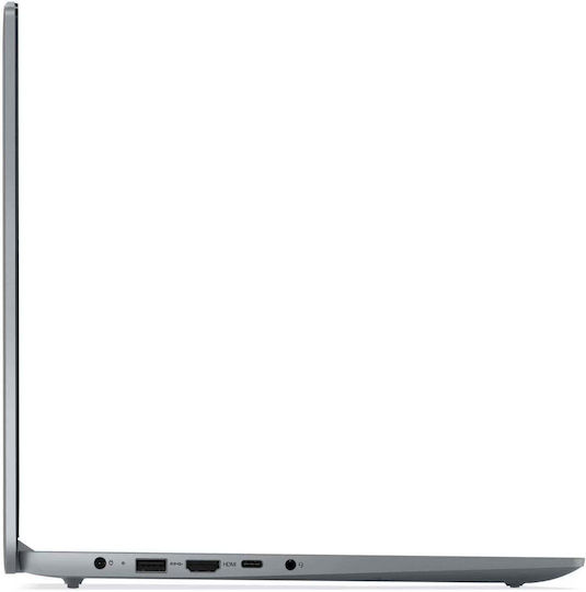 Lenovo Ideapad Slim 3 15AMN8 15.6" IPS FHD (Ryzen 5-40/16GB/512GB SSD/Без операционна система) Арктично сиво (Международна английска клавиатура)
