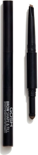 Gosh Brow Shape & Fill Химикал за Вежди 002 Сивокафяв 0.5гр