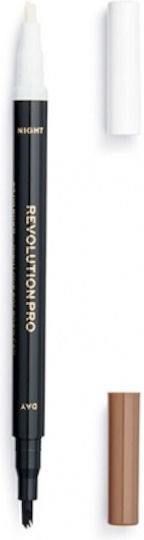 Pro Day & Night Brow Pen Eyebrow Pencil Waterproof Ash Brown 1.6ml