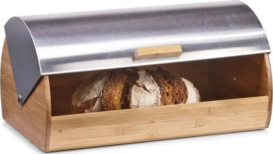 Zeller Brotkasten mit Deckel aus Bambus Grau 39x26cm Zeller Brotkasten mit Deckel aus Bambus Grau 39x26cm