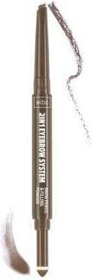 Wibo 2in1 Augenbrauen-Make-up Wasserdicht Bleistift für Augenbrauen 01 Hellbraun 2.5gr