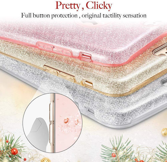 5 Брoя Калъф Glitter 3в1 iPhone 16 Plus