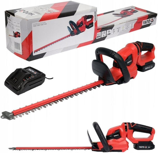 Yato YT-828331 Battery Hedge Trimmer 18V 1x2Ah with Blade Length 45cm