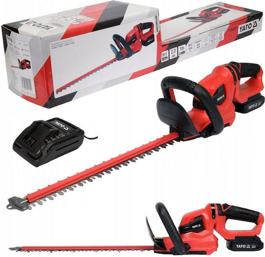 Yato YT-828331 Battery Hedge Trimmer 18V 1x2Ah with Blade Length 45cm