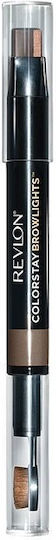 Revlon ColorStay Brow Lights Στυλό για Φρύδια Medium Brown 1.1gr