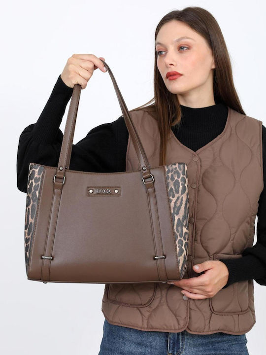 Doca Women's Shoulder Bag Brown