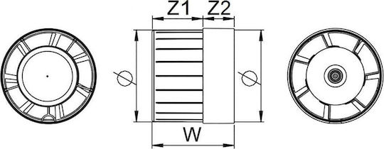 Awenta Ergovent Badezimmer Ventilator Weiß