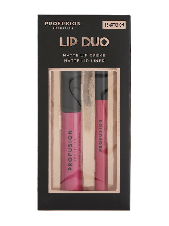 Profusion Cosmetics Lip Duo Set de machiaj pentru față și corpBuze Profusion Cosmetics Lip Duo Set de machiaj pentru față și corpBuze