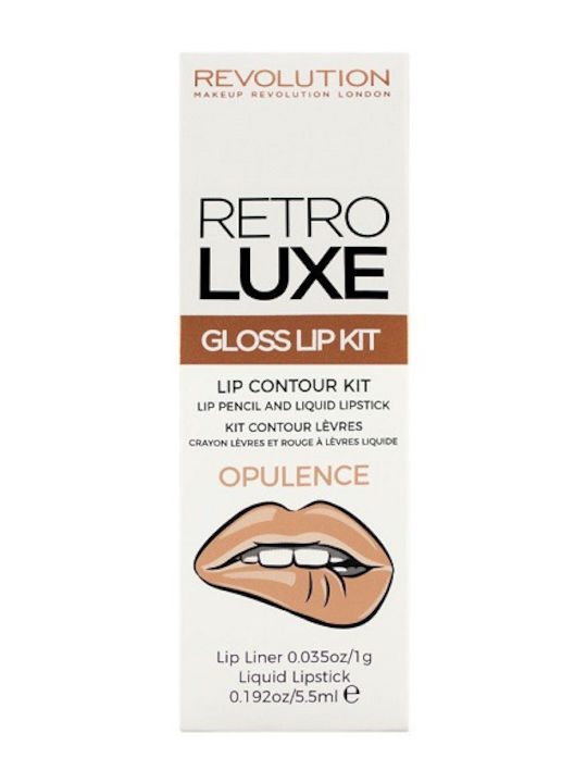Revolution Beauty Retro Luxe Make-up-Paletten und Sets für die Lippen Gloss Opulence 2 Stück Revolution Beauty Retro Luxe Make-up-Paletten und Sets für die Lippen Gloss Opulence 2 Stück