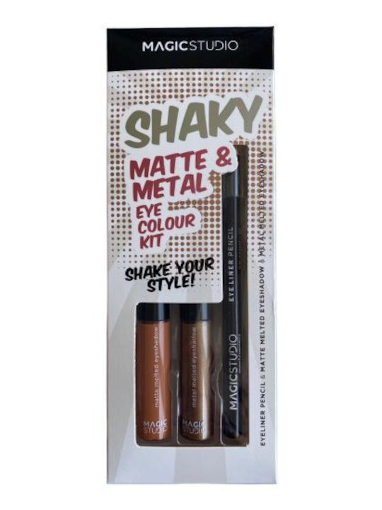 Magic Studio Shaky Βαλιτσάκι Μακιγιάζ για τα Μάτια Shaky Eye Color Case 3τμχ