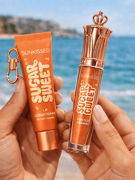 Sugar Sweet Lip Duo Salted Caramel Scent Lip Gloss & Lip Conditioner Set Su31928
