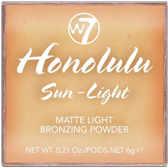 W7 Cosmetics Honolulu Bronzer Powder Powder Sun Rays 6gr