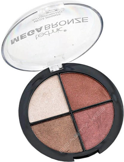 Technic Mega Bronze Quad Bronzer Compact Powder 20gr