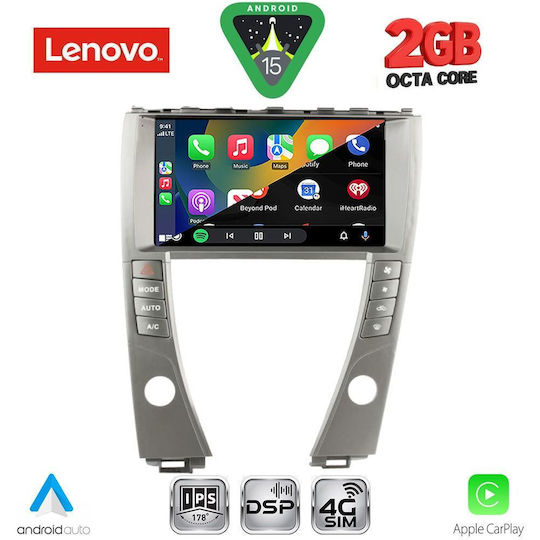 Lenovo Автомобилна Аудио Система за Lexus ES 2006-2013 (Bluetooth/USB/Вграден Wi-Fi/GPS/Apple CarPlay/Android Auto) с Touch Screen 9"