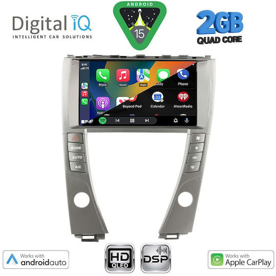 Digital IQ Автомобилна Аудио Система За Lexus ES 2006-2013 Bluetooth USB Вграден Wi-Fi GPS Apple CarPlay Android Auto С Touch Screen 9"
