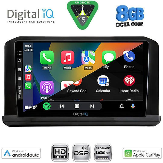 Digital IQ Car Audio System for Mitsubishi Outlander 2022 Bluetooth USB WiFi GPS Apple CarPlay Android Auto with 9" Touch Screen