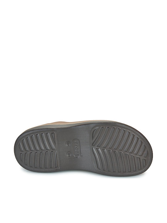 Crocs Dylan Γυναικεία Σαμπό Καφέ