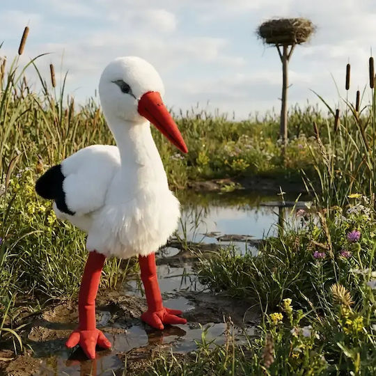 Rappa Plush Stork for Newborns 14 cm