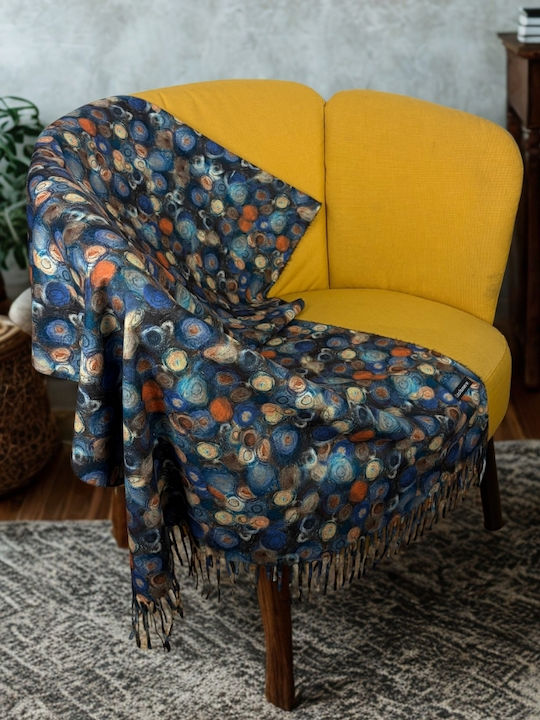 Damen Seidenschal Blau