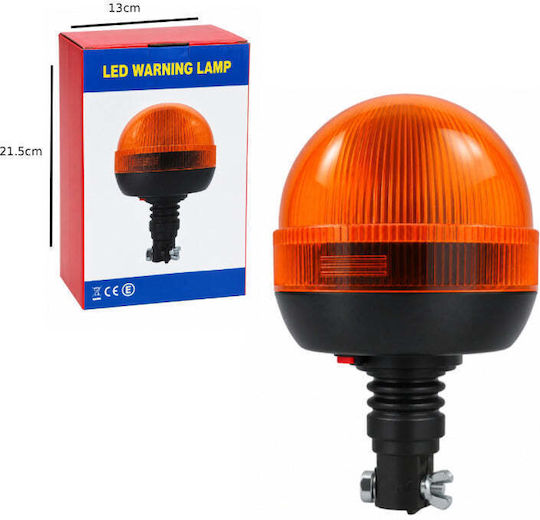 Rotating LED Warning Beacon Orange 12-30V 40 LED Amber LED Rotating Warning Beacon 12-30V 40 LED TF247045