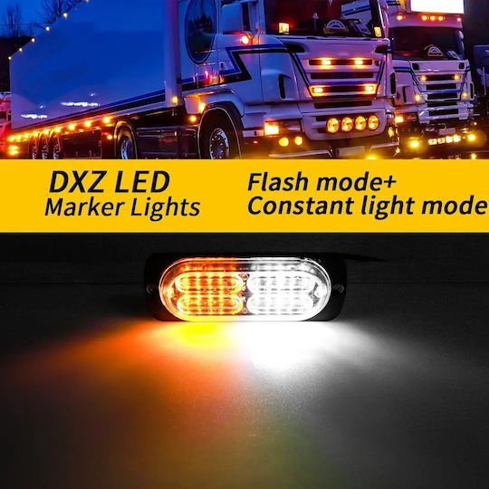 LED Strobe Notfall-Autolichter Ultra Light 20 LED 12v/24v Weiß 6500k
