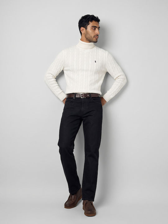 Western Herren Jeanshosen Schwarz