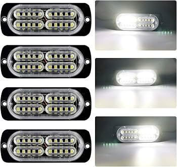 LED Strobe Notfall-Autolichter Ultra Light 20 LED 12v/24v Weiß 6500k