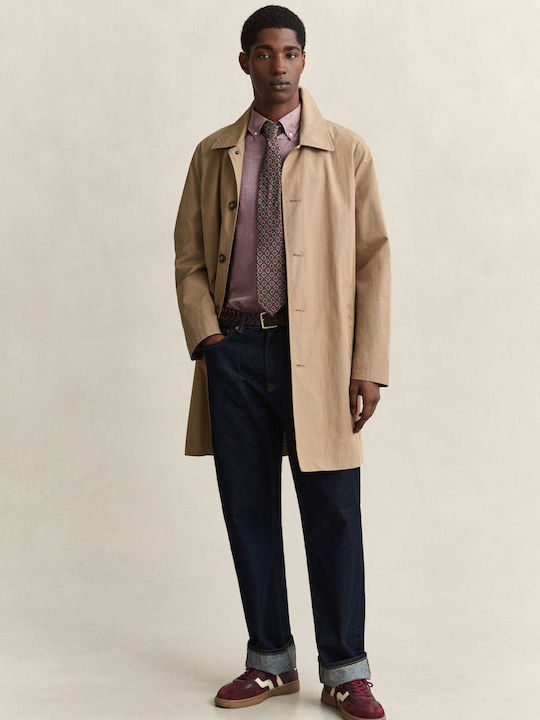 Long Sleeve Shirt in Regular Fit Burgundy