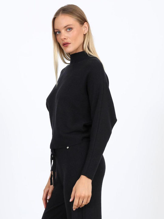 Damen Pullover mit 3/4 Ärmel Schwarze
