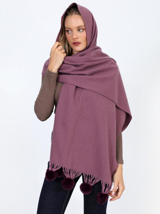 Doca Women's Purple Scarf