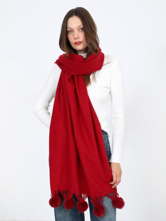 Doca Women's Burgundy Scarf