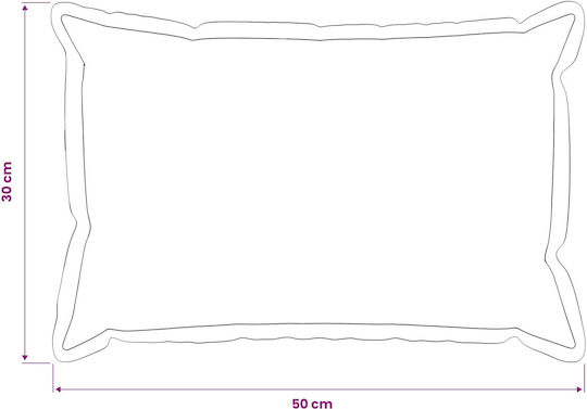 vidaXL Sofa Cushion Houten Pink 30x50cm