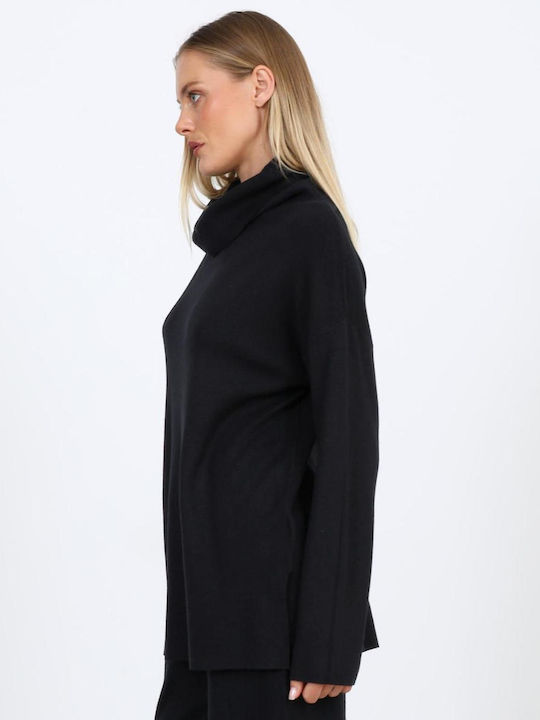 Women's Turtleneck Sweater Black