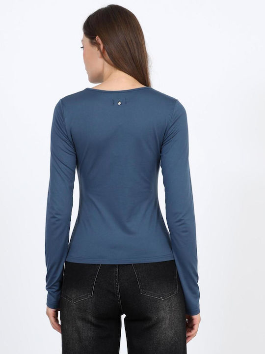 Damen Bluse Blau