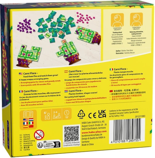 Επιτραπέζιο Παιχνίδι Carni Flora - Let It Grow για 2-4 Παίκτες 6+ Ετών (EN) Haba