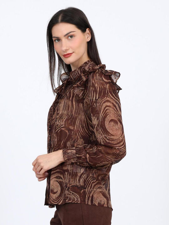Women's Crop Top Brown