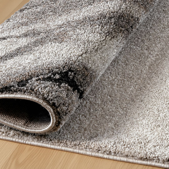 Beauty Home 9976 Non-Slip Rectangular Rug Beige Grey 133x190cm