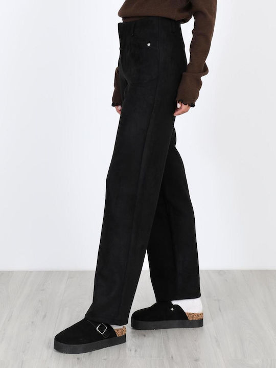 Women's Fabric Trousers Black
