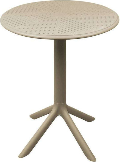 Garten- und Outdoor-Möbelsets Typsatz Speisesaal 3 Stück Cappuccino