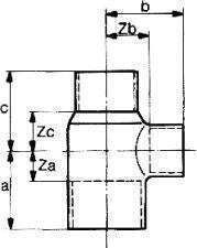 Conex Copper Reducing Tee Series 5000 18 X 15 X 18mm 5130018015018