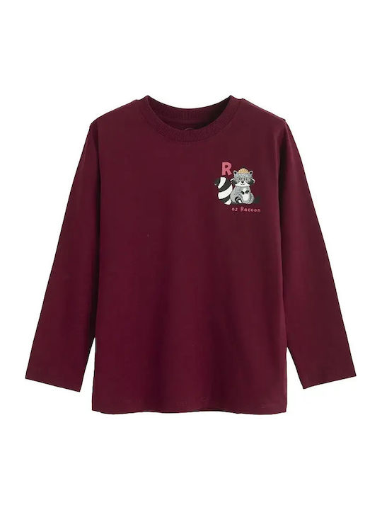 Set Kids Tops Burgundy and Blue
