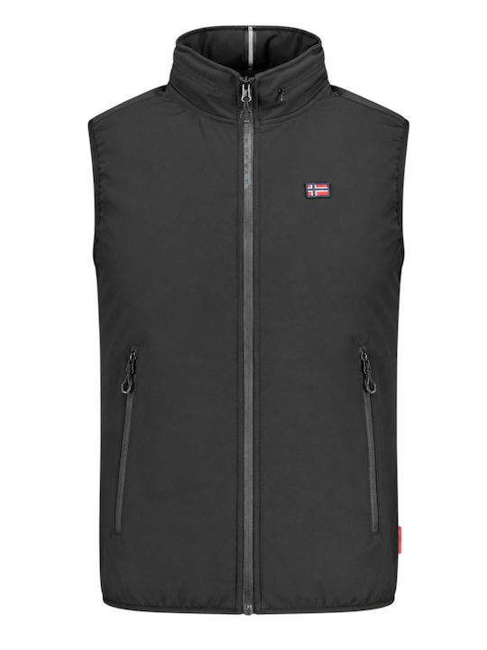Αμάνικο Μπουφάν Softshell Αδιάβροχο και Αντιανεμικό Μαύρο
