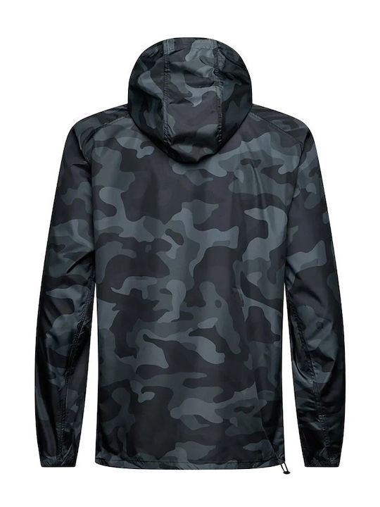 Camo Wasserdicht Und Winddicht Herren Jacken Schwarz Camo