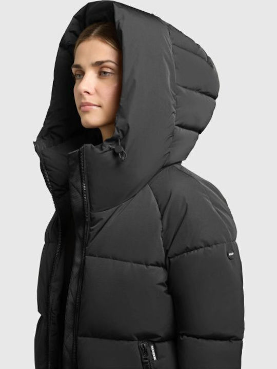 Short Women's Jacket for Winter Black