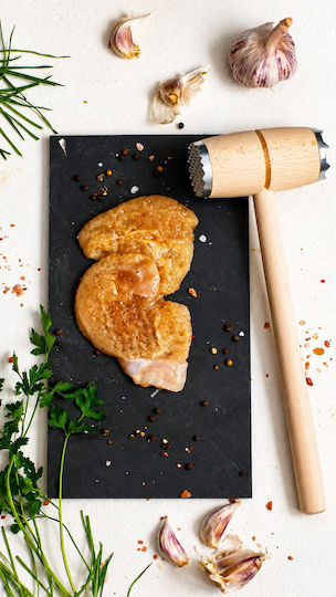 Fackelmann Wooden Meat Mallet with Metal Tips 30cm