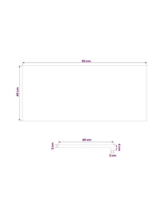 Windows 2 Pcs White 90 X 40 X 2 Cm Solid Oak Wood 42049922 White