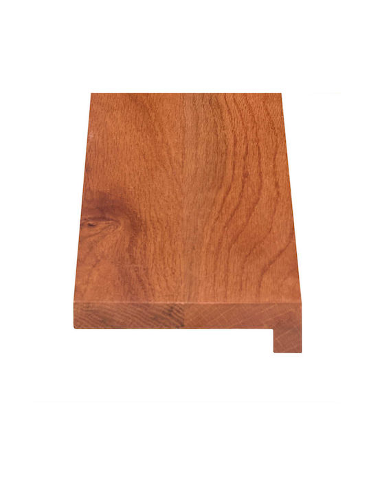 Windows 2 Pcs Brown 100 X 40 X 2 Cm Solid Oak Wood 42050003 Brown