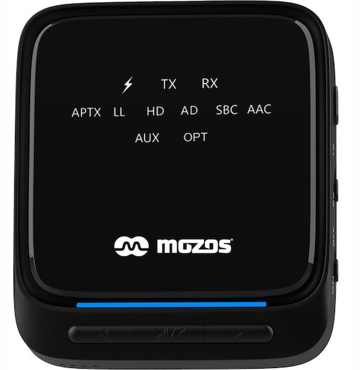 Mozos Bluetooth 5.2 Приемник / Предавател с Изходни Портове Optical / USB и Микрофон