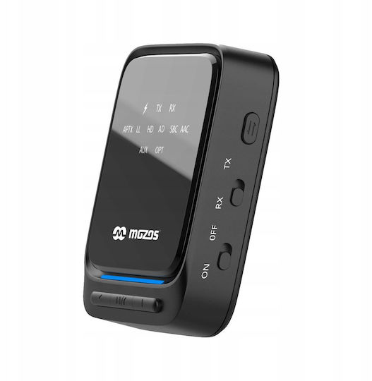 Mozos Bluetooth 5.2 Приемник / Предавател с Изходни Портове Optical / USB и Микрофон
